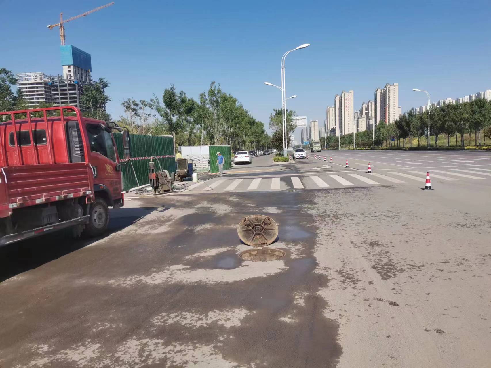 泰兴路面地基沉降注浆